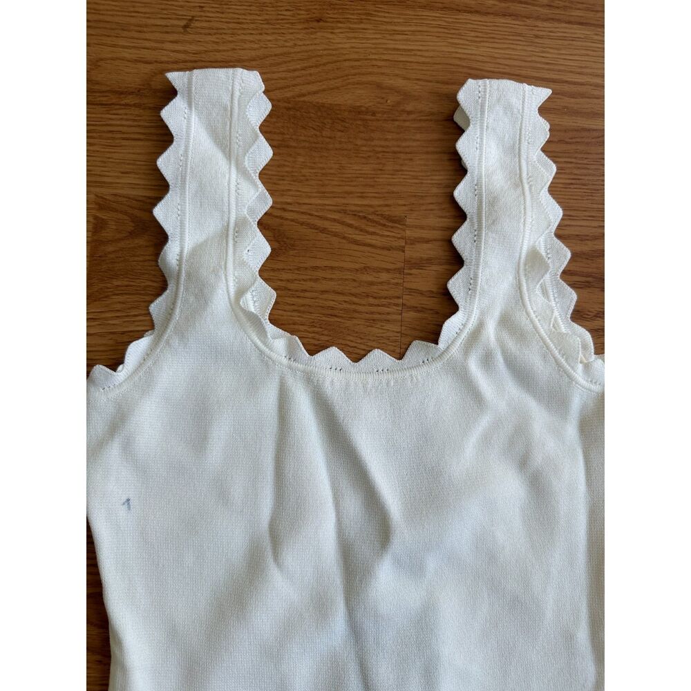 Tuckernuck White Ric Rac Compression Tank - Picture 4 of 7